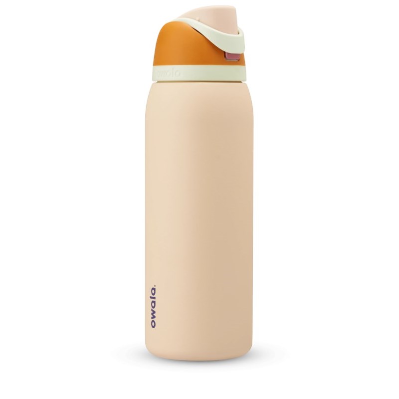Owala 40oz FreeSip® Stainless Steel Waterfles Beige | IMT783AP